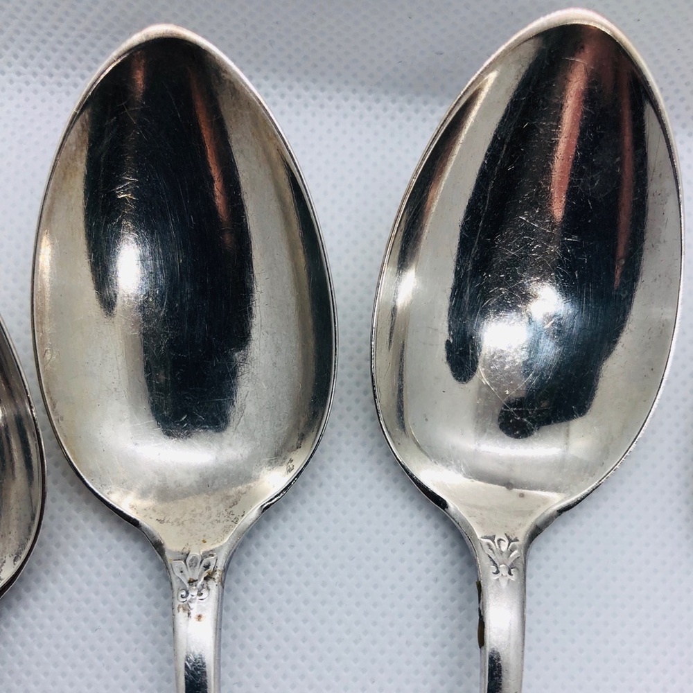 *SOLD* Antique Sterling Hotchkiss & Schreuder Tea Spoons - Picture 3 of 8